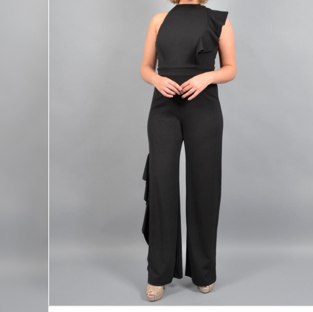 NWT Bebe Ruffled Jumpsuit - Picture 3 of 5